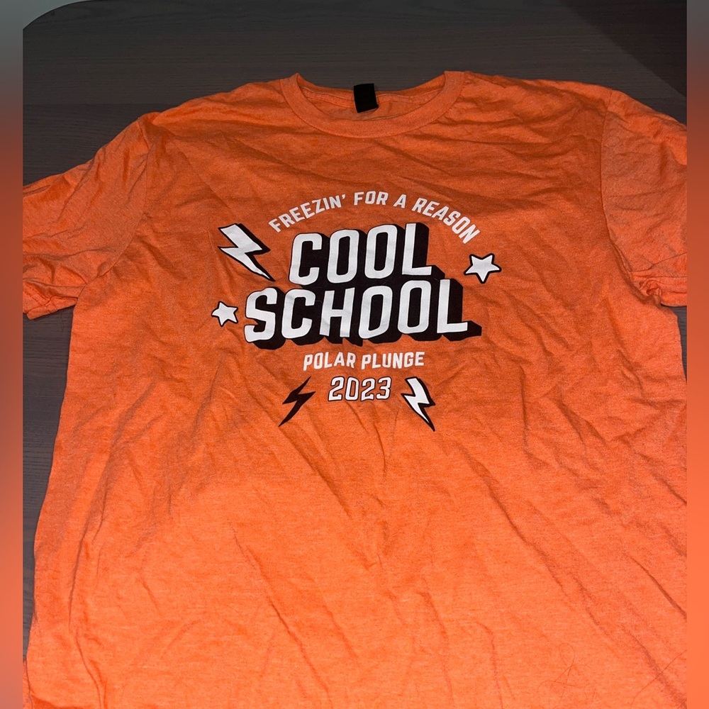 Bright orange buttery soft tee